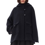 GANNI 가니 보일드 울 미디 재킷 - 스카이 캡틴 F9712683 271813