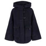 GANNI 가니 보일드 울 미디 재킷 - 스카이 캡틴 F9712683 271813