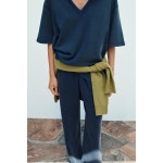 자라 ZARA 워시드 인터로크 팬츠 4174 961 407 5300261