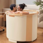 성인접이식욕조 이동욕조 간이 목욕통 접이식욕조 미니 버킷 반신욕조 미니 버킷