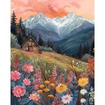꽃 그림 숫자 별 풍경 캔버스 인쇄 벽장식 선물 D diy frame 1개 5 9959475