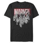 제이케이MARVEL | 마블 Marvel Big Tall 클래식 아이언맨 포즈 남성용 상의 반소매 티셔츠