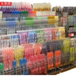 아크릴 펜 정리대 디스플레이 펜홀더 가로 4단 보관함 볼펜 샤프