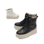 까미엣뮤즈 패딩 퍼 하이 탑 KM24W210