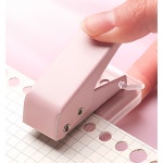 행복드림 미니 1공 펀치 펀칭 타공 셀프제본 다이어리 종이 펀칭기 구멍 타공기 2개