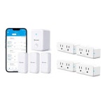 고비 Govee WiFi 습도계 온도계 3팩 이 스마트 플러그 번들 H5151 H5082
