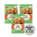 동원 동원 미니돈까스 에어프라이어 간식 900g x3개 돈가스 야식 2700g 3개