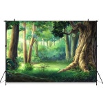 생일 사진 소품 푸우 곰 숲 케이크 스매시 장식 스튜디오 배경 M Vinyl-200x200cm 1개 7 1 A3495