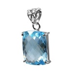 블루토파즈 원석팬던트 보석팬던트 PP-4880