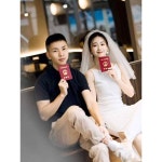 프러포즈 고급스러운 여성 사진 소품 영증 프렌치 센계 약혼 복슬복슬 결혼 신부 초선 머리 장식