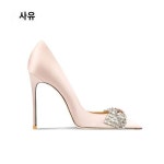 특별한 나비 디자인 스퀘어 힐 착용감 데일리 여성 사이즈