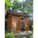 송식 청기와 오두막 민박 앤티크 빌라 중국식 정원 정자 일본식 아웃도어 다실 원목 작은 집