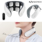 나오테크 4헤드 무선 온열 저주파 목 마사지기 리모컨 충전식 H6200N