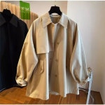 로브런 윈드 브레이크 트렌치 코트 점퍼 자켓