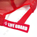 LIFEGUARD 라이프가드 모자 메쉬캡 투톤 통풍이 잘되는 망사원단 수상인명구조원