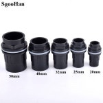PVC 파이프 커넥터 두꺼운 어항 배수 정원 어댑터 급수 피팅 20-50mm 1-5 개