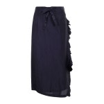 아스페시 해외배송 아스페시 러플 디테일 타이 웨이스트 미디 스커트 C328 01099 G2258