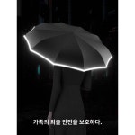 자동반향우산 긴 손잡이 우산 이중으로 두껍게 보강한 청우 라지 차량용 자동차 전용 우산