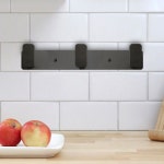 행거 벽걸이 무타공 걸이 고리 알루미늄 3구