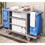 호텔 청소 카트 객실 4 1 암레스트 빨래수거함 수거함 구루마 바구니 싱글