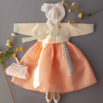 루아 여아 한복 로미 노랑저고리 살구 1-15호 15호