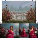 용수철 해바라기 농장 배경 사진 케이크 스매시 포토콜 장식 정원 Y Poly-450x300cm 1개 3 3 A3653