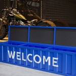 컨테이너 의자 카페 빈티지 스튜디오 수납