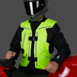 오토바이 에어백 조끼 공기에어백 안전 배달 안전장비 S 그린지퍼형 HQ-01