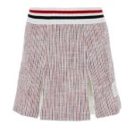 톰브라운 톰브라운 트위드 시어서커 플리츠 스커트 여성 SS24 SKIRTS 960 RWBWHT FJK117AJ0144 GM202411078444155 FJK117A J0144 960