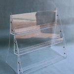 팜플렛 30 투명 엽서진열대 배플X 2단 홍보물 진열대 장 전단지 2겹 3겹 2단 장 30