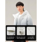 구스다운 삼방 HLA 해변의 집 오로라패딩 가을겨울 후드 따뜻한 보카시 점퍼남