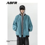 ABFR 스카이블루 징 야구점퍼 남 아메리칸 하이 스트리트 해체 빈티지 루즈핏 항공점퍼
