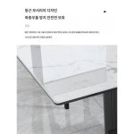 테이블 케이터링 업소용 스낵바 조식전용 긴테이블 2단 밀크티 숍 1테이블 4의자 세트