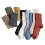 중목 컬러 여성 골지양말