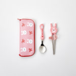 모던하우스 모던하우스 숟가락과 교정젓가락 세트 지퍼케이스 리본래빗 KI0725005