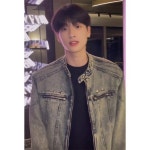 숏 패딩 데님 코트 남성 가을 워싱 구제 보이핏 재킷 고급스러운 멋쟁이 남성복