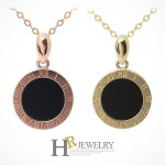 패플 호림쥬얼리14K정품 HR 써클 오닉스 목걸이