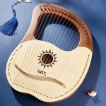 HYIJWWVK 4B 교육용하프 19음계 리라 작은하프