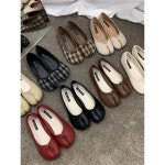데일리 선물 포인트 여성 표범무늬 플랫 슈즈