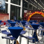 원형 탁자 리프팅 둥근 높이조절 하이 바테이블 카페 테이블