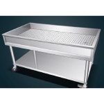 김장작업대 스텐 테이블 2단 선반 배수 업소용 조리대 절임 주방