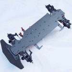 RC 자동차 온로드 바디 프레임 휠베이스 4WD 구동 시스템 1 10 레이싱 부품 업그레이드 액세서리