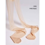 몽운 스타킹 플러스 롱 0d 슬림 투명 올가랑이 여 발끝 하이라이트 실크