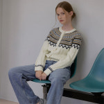 하우스오브폰드 Nordic alpaca vintage cardigan