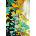 Ginko Biloba Leaves 6 Poster Print - Justyna Jaszke 16 x 24