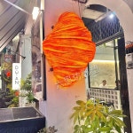 스말켓 카페 간판 조형물 대형 햄버거 디저트 디자인 초대형 로즈