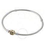 판도라 Pandora Sterling Bracelet with Snap Clasp - - - 7 1