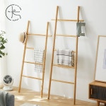 사다리 옷걸이 수건 선반 행거 4단 벽거치형 인테리어 나무 소품