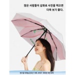 썬스킵 플라워 티타늄 자외선 클리어 듀얼 파라솔 프로페셔널 더블 선블럭