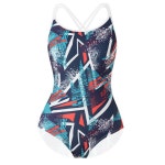 써핏 여성 실내 원피스 수영복 M 블루오렌지 SFSW016